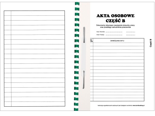 Zložka OSOBNÝ SPIS so zakladačom T-02, zelená