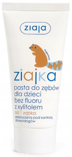 Ziajka zubná pasta pre deti bez fluoridu s xylitolom od 1 zuba 50 ml