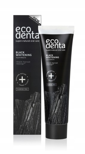 ECODENTA ČIERNA BIELIACA ZUBNÁ PASTA S DRAVÝM UHLÍM 100 ml