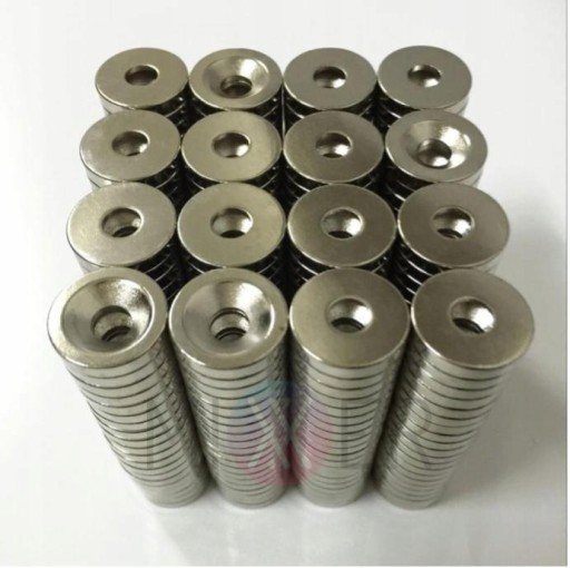 Neodymový magnet 12x3 krúžok s otvorom 5ks