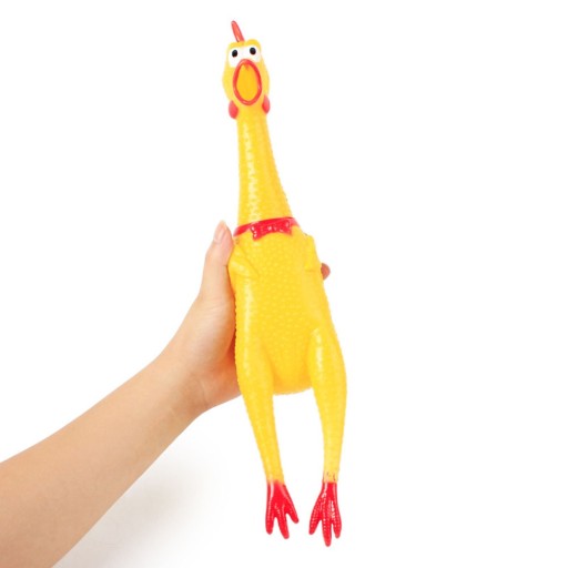 GIGA GUMA KURACIE PIŠKACIE HRAČKA PRE PSA ŠTENIATKA HRUBÁK XL 37 cm