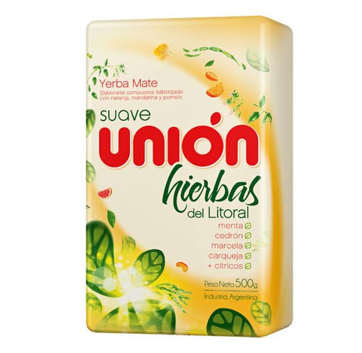 Yerba Mate Union Hierbas del Litoral 500 g citrusových plodov