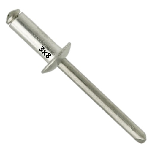 HLINÍKOVÉ SLEPÉ NITY 3x8mm NITY 50 KS