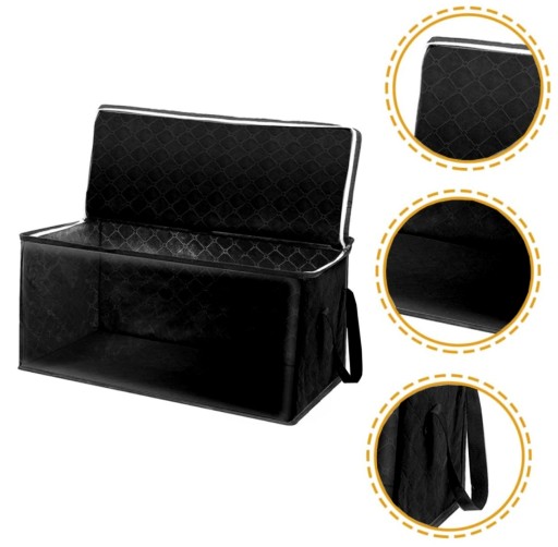 Veľký organizér box, taška na oblečenie, obliečky, XL deka, pevná do skrine