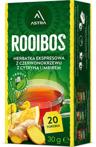 Astra Rooibos Lemon Ginger EX20 x4