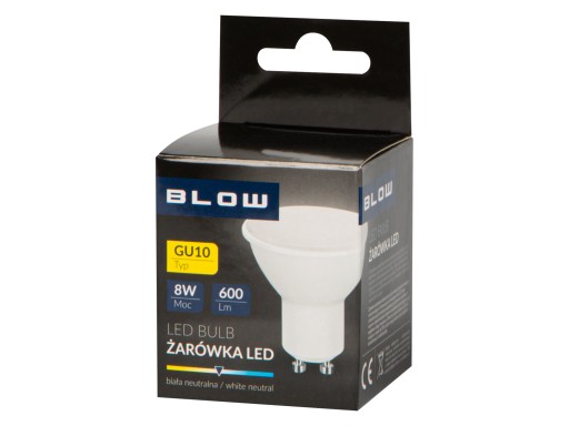 LED ŽIAROVKA SO ZÁVITOM GU10 8W 600 LM NEUTRÁLNA BIELA