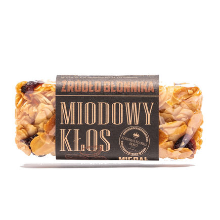 Łysoń medová tyčinka, bez cukru, mandle, brusnice, 45g