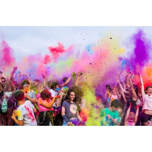 PRÁŠKOVÉ farby HOLI YELLOW festival práškových farieb