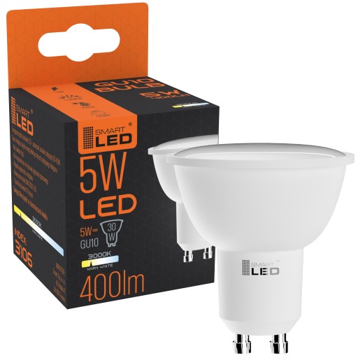 1x svietidlo halogénové sklo + 1x LED GU10 5W