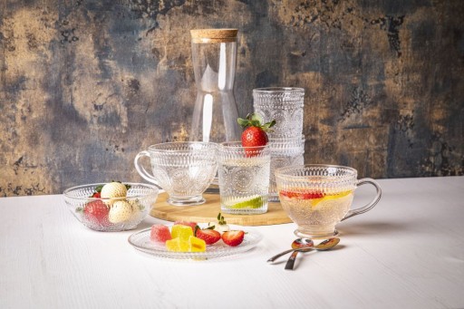 Sklenená šálka na kávu sklenený hrnček Altom Design Daisy 430 ml