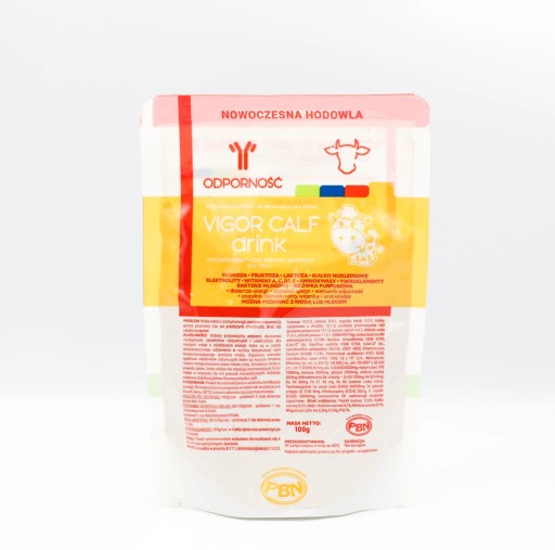PBN Vigor Calf Drink, elektrolyty a energia pre teľatá, 100g