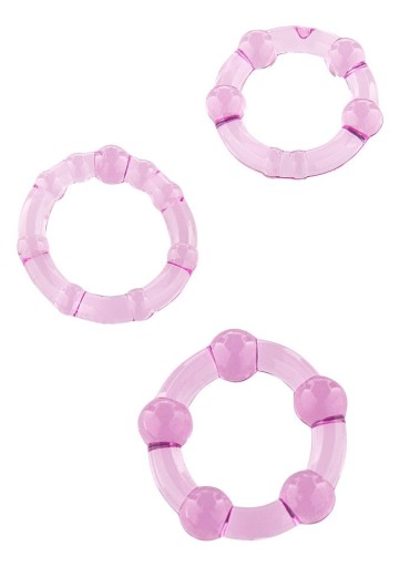 3 FIALOVÉ KRÚŽKY NA PENIS STÁVAJÚ TVRDO FIALOVÉ
