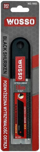 SK5 ČIERNE VYSTUŽENÉ ČEPELE NA ZLAMOVANÝ Nôž 18mm