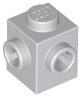 LEGO Brick 1x1 čap svetlosivá 6267495 26604