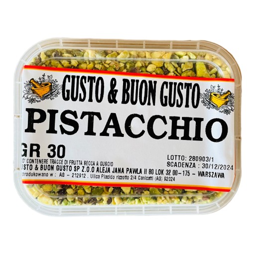 Pistáciová poleva - sekané pistácie! Uzamykateľná skrinka!