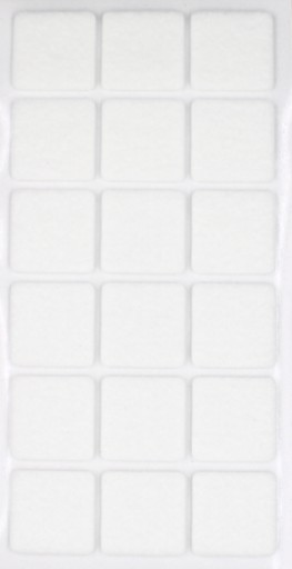 STAROSTLIVOSŤ O PODLAHU samolepiace plsti 30 x 30 mm BIELA
