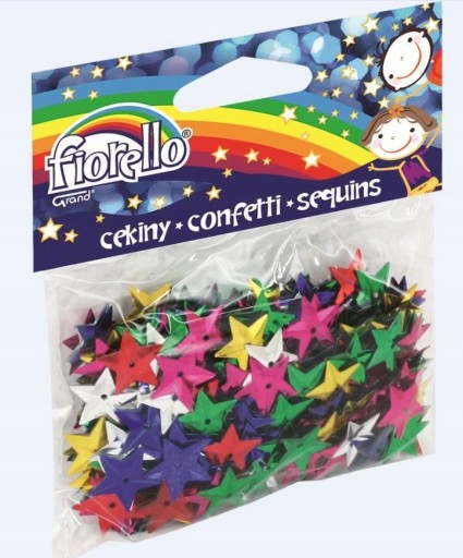 Konfetové flitre Hviezda DEKORÁCIA Set