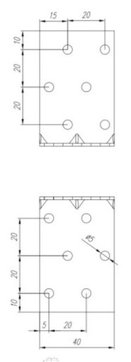 MONTÁŽNY UHOL S RAZENÍM 60x60x40 20 ks