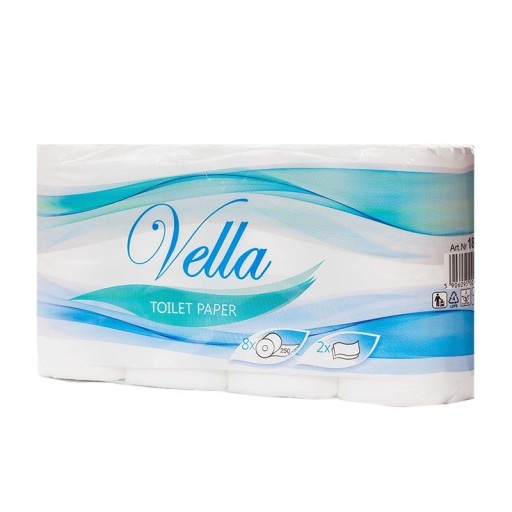 VELLA celulózový toaletný papier, 2 vrstvy A'8