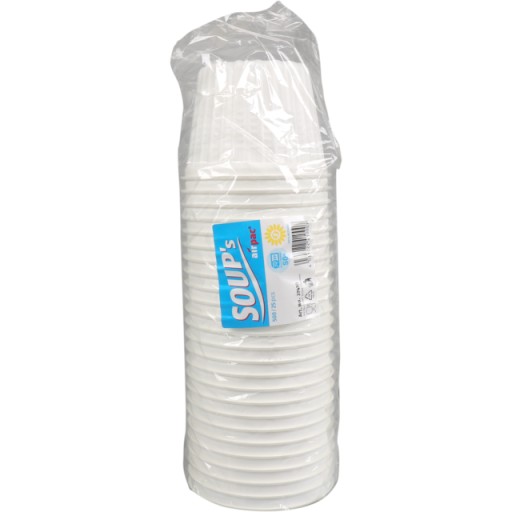 Miska, nádoba na polievku 480ml, 25 ks