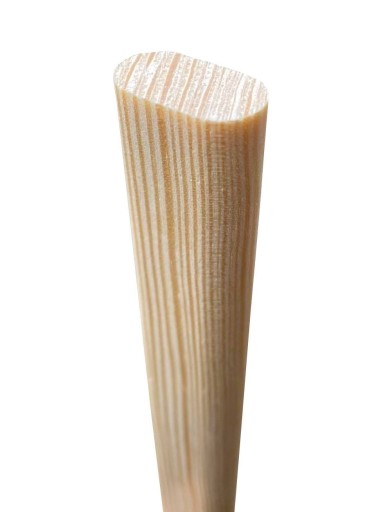 Oválna priečka na posteľ, priemer 12/22, 63 cm, borovica