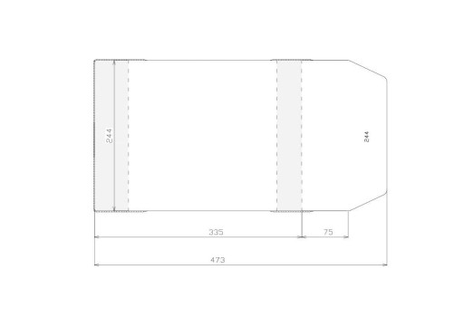 Nastaviteľný obal na notebook 244 mm x 410 mm 1 ks