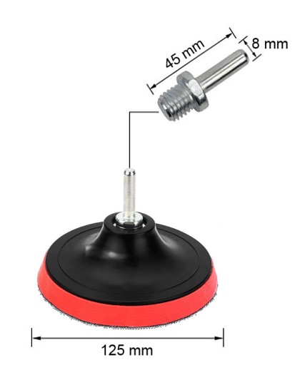 LEŠTIACA PODLOŽKA BRÚSNY DISK NA VELCRO 125mm M14