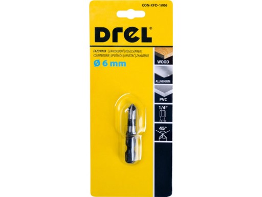 ZÁHLUBNÁ VŔTAČKA SKÁZANIE DO DREVA, KOV 6 MM