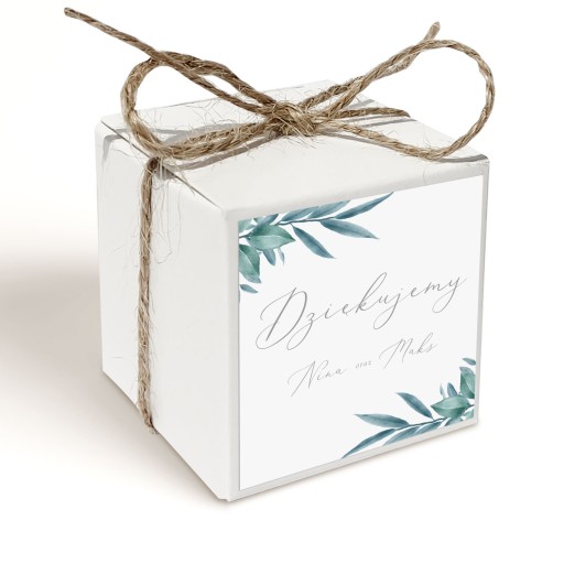 Ďakujem box Wedding 2 PERS fondán. VZORKY