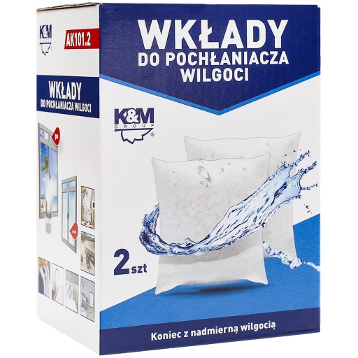 Náplň do pohlcovača vlhkosti K&M AK101.2 - sada 2 kusov