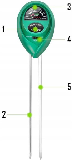 GARDEN Acid Meter TESTER ZÁHRADNÝ PH METER PÔDA METER PÔDA