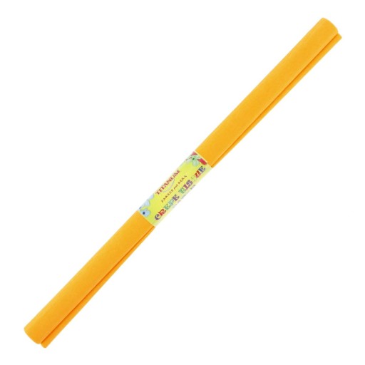 Titánový vlnitý hodvábny papier 200x50 SVETLO ORANŽOVÝ