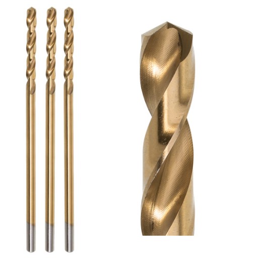 TITÁNOVÝ HSS-CÍNOVÝ VŔTAČ DO KOVU VŔTAČKA 1,0 mm 3 ks.