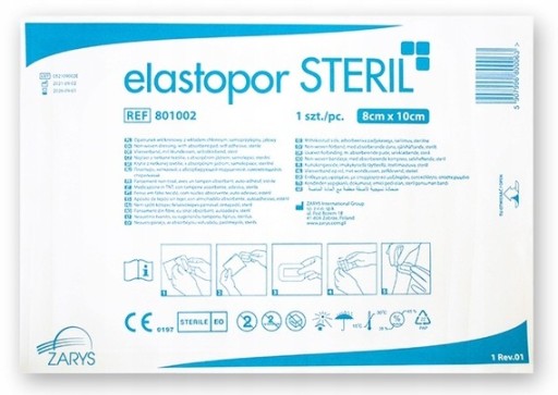 OMIETKA OMIETKA STERILNÁ OBLIEVKA ELASTOPOR STERIL 10x8cm 1ks