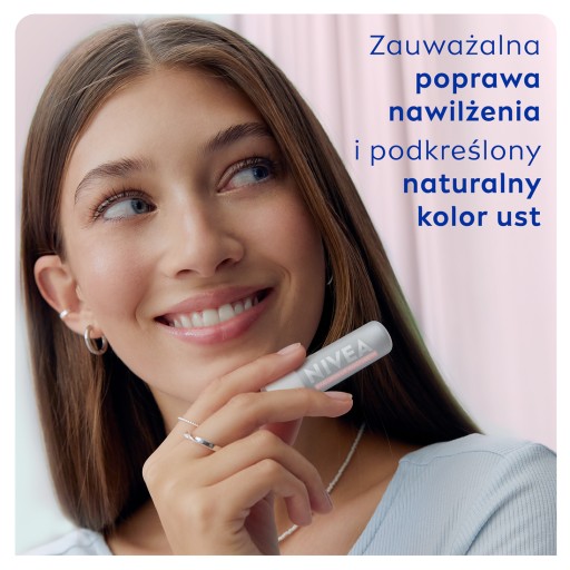 NIVEA Hyaluron Moisture Plus Sheer Rose Balzam na pery 4,8 g