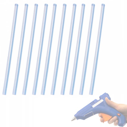 10x NÁPLŇ DO PISTOLE NA TEPLO LEPIDLO 11MM X 300MM SÚPRAVA SILNÉHO LEPIDU XXXL