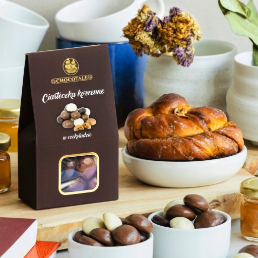 Pikantné sušienky v tmavej bielej MLIEČNEJ ČOKOLÁDE 100G