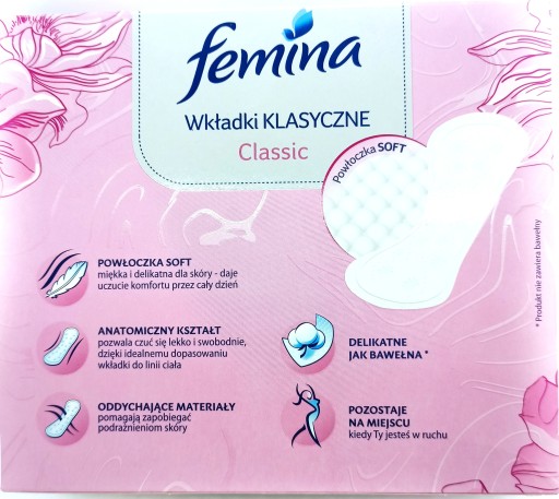 FEMINA CLASSIC NORMAL CLASSIC VLOŽKY 60 KS