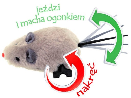Naťahovacia MYŠ pre deti a mačky ZA0838