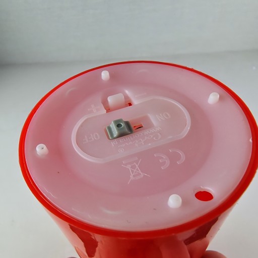 SVIEČKA LED VLOŽKA SVIEČKY PRE GRATÉNOVÉ BATÉRIE S POHYBLIVÝM PLAMEŇOM 17cm ČERVENÁ