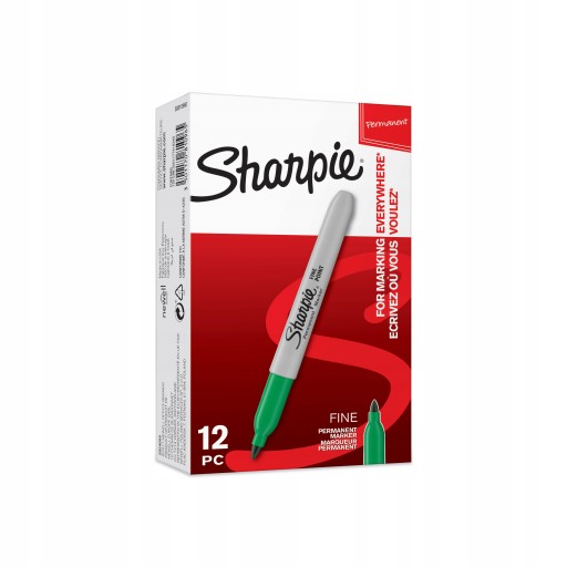 Permanentný značkovač Sharpie Fine zelený 2025037