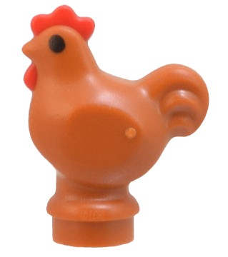LEGO 1413pb01 KURACÍ KOHÚT SLIEPKA oranžová ci (1g)