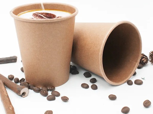 JEDNORÁZOVÉ PAPIEROVÉ ŠÁLKY NA KÁVU 250ml KRAFT HNEDÉ EKOLOGICKÉ