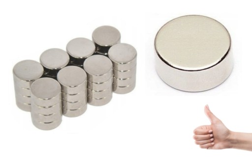 SILNÉ NEODYMIOVÉ MAGNETOVÉ MAGNETY VALCOVÉ - 10x5
