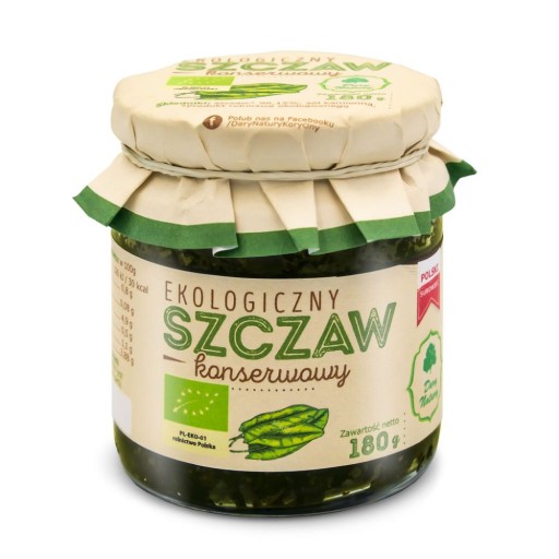 Šťovík eko konzervovaný 180g - Dary Natury