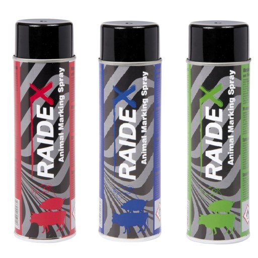 Raidex sprej na označovanie zvierat 500ml Modrý