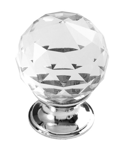 NÁDHERNÁ KRYŠTÁLOVÁ GUĽA Nábytkový gombík, VEĽKÝ 30 mm