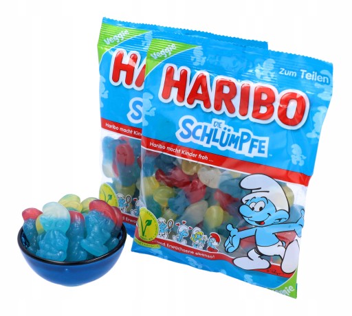 HARIBO Schlumpfe Smurfs Ovocná želé fazuľa 175g DE