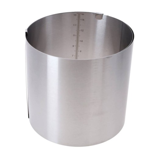 Nastaviteľný okraj koláča 16-30 cm V = 15 cm okraj koláča na pečenie