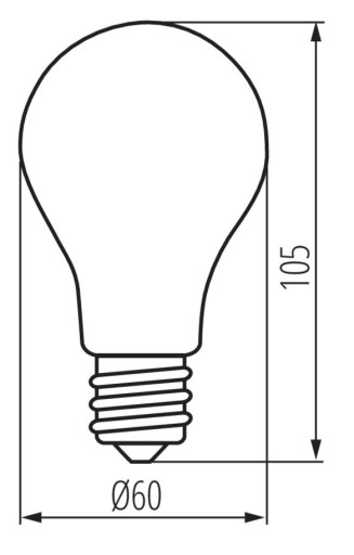 LED žiarovka XLED A60M 7W-NW-M svetelný zdroj SHANK E27 810lm 4000K